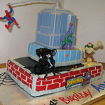 Spiderman and the Evil Four Cake