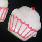 Cupcake cookie cutouts