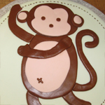 Fondant monkey cake.