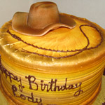 Hat and Whip Cake, a custom Gristmill cake