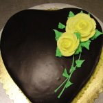 Sweetheart cake. Great for Mother's day, too.